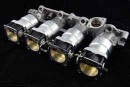 Modifica collettore alfa romeo originale ricavato dal pieno per montaggio corpi farfallati singoli e conversione turbo plenum jenvey